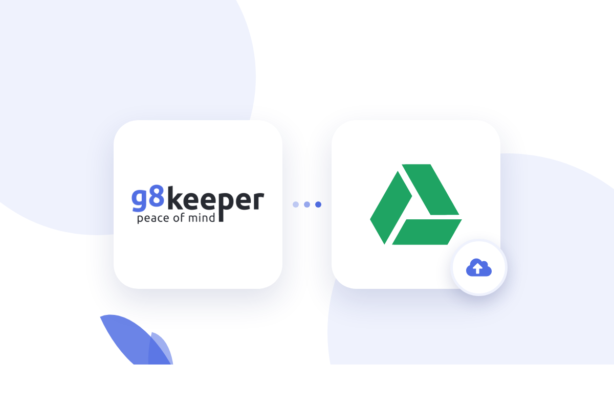 Configuring Google Drive with G8keeper to store backups