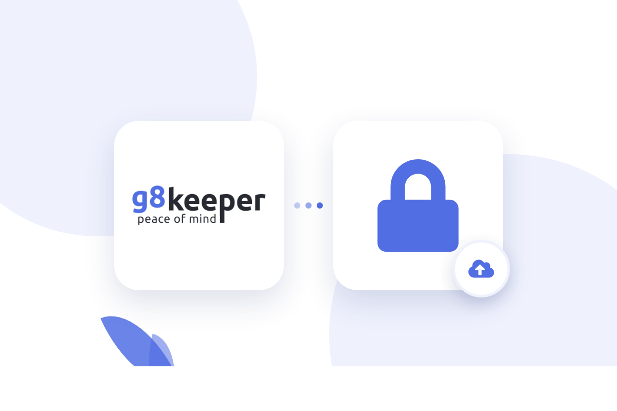 Saving encrypted backups with G8Keeper